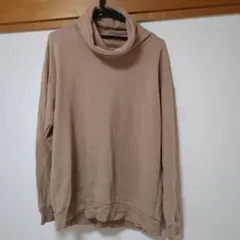 【used】RAGEBLUE ベージュ オフタートル スウェット トレーナー M