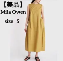 【美品】Mila Owen 脇ギャザーコクーンシャツワンピース Sサイズのサムネイル