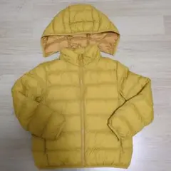 ユニクロ　パフティックパーカー　イエロー130