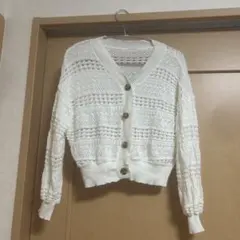 OLIVE des OLIVE アイボリー長袖カーディガン