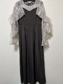 値下げ！新品　オケージョン　ドリードール　シアーフリルパンツドレス　結婚式