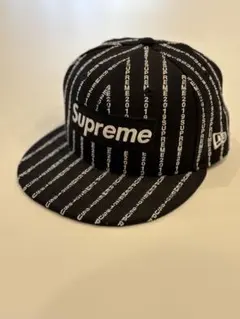 Supreme Text Stripe New Era 7 1/4