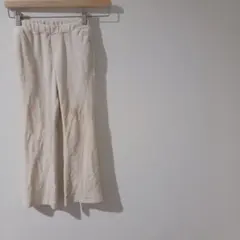 GU ジーユー ヌクヌクニットコールフレアパンツ