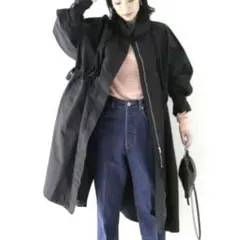 ジョイントワークス　ワッシャーモッズコート　ブラック　ロングジャケット