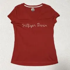 Tommy Hilfiger トミーヒルフィガー デニム ロゴ 刺繍 Tシャツ