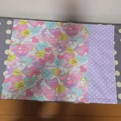 ユニコーン柄　ランチマット(大)　ハンドメイド
