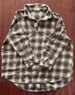 マ*ィ様 【サマンサモスモス】チェック柄ブラウン長袖シャツ