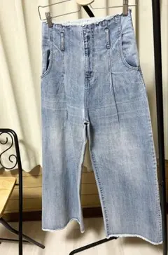 【mystic】ハイウエストデニムライトブルー2月中に売れなければ販売取下げます