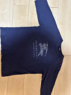 バーバリー　ブラックレーベル　カットソー　ネイビー