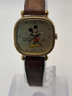 稼働品　ミッキーマウス クォーツ 腕時計