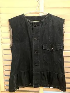 kidole 再構築　古着リメイクデニムベスト