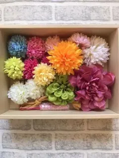 振袖、七五三　多色 花 髪飾り セット