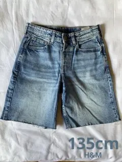 新品☆デニムショートパンツ　135cm