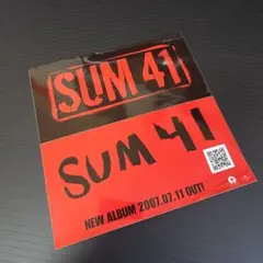 SUM 41 新アルバム告知ステッカー　Chuckリリース記念