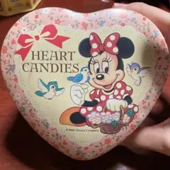 ミニーマウス ハート型缶