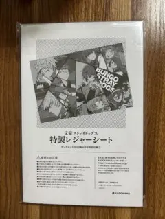 文豪ストレイドッグス 特製レジャーシート ヤングエース付録
