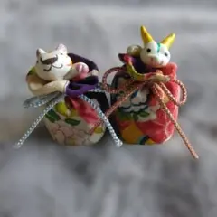動物フィギュア付き干支の 置物