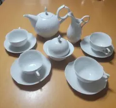 Meissen ティーカップ＆ソーサー とシュタイフ のローズテディ 日本限定 Meissen ティーカップ＆ソーサー とシュタイフ のローズテディ 日本