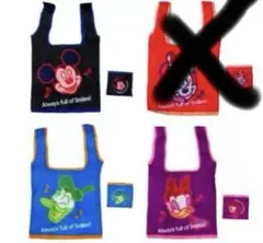 カプセルトイ　エコバッグ　ディズニーリゾート　ミッキー　ドナルド　デイジー
