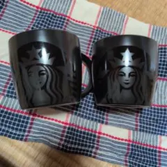 スターバックス 黒いマグカップ　355ml× 2個セット