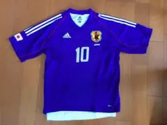 日本代表 ユニフォーム レプリカ 2002 #10 中山雅史 Mサイズ　おまけ付のサムネイル