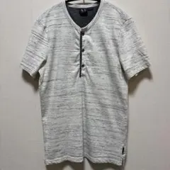 Armani Exchange グレー ヘンリーネック Tシャツ S