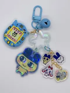 【たまごっち・まめっち】青 じゃらじゃらキーホルダー
