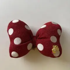 ディズニー ミニー リボン ヘアゴム ドット