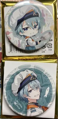 渚トラウト　ホログラム缶バッジ　2種　Speciale スイパラ ①