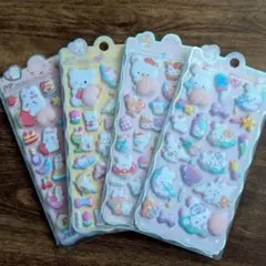③★ おしりぷにぷにシール もちもちシール マシュマロ 3D 動物1603