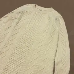 BEAMS BOY ビームスボーイ ケーブルニット ウール ワンピース ベージュ