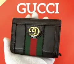 ✨極美品✨グッチ 二つ折り シェリーライン マーモント オフディア