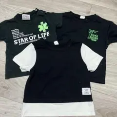 黒T 3枚セット　90cm