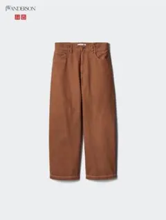 ユニクロ　JWA ワイドフィットジーンズ　ダークオレンジ　サイズ29