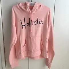 値下げしました！！Hollister ピンク フード付きパーカー M