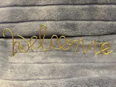 ウェルカムボード ゴールド スクリプトデザイン