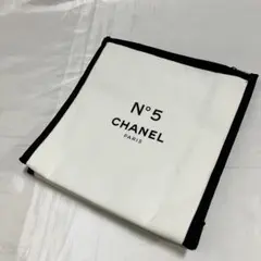 CHANEL シャネル N°5 キャンバス ポーチ ホワイトブラック ノベルティ