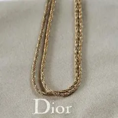 クリスチャンディオールヴィンテージ ロングネックレス ドイツ製ゴールド