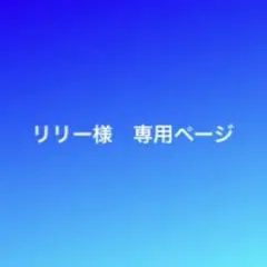 リリー様専用ページです