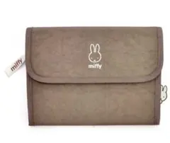 新品未使用　ミッフィ　母子手帳ケース　マルチケース　チャコール