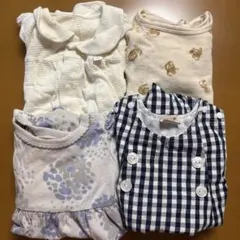 ベビー服 ロンパース カバーオール まとめ売り　4着のサムネイル