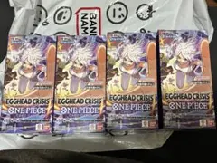 未開封　ワンピースカード エッグヘッド クライシス　テープカットのみ 4box