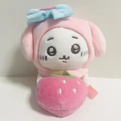 ちいかわ×マイメロ デスクトップから見守るひっかけぬいぐるみ