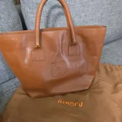 美品 HIROFU ブラウン レザー ハンドバッグのサムネイル