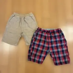 無印良品　ショートパンツ　2点セット 90センチ