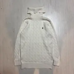 【希少】RALPH LAUREN SPORTタートルネックニット レディース古着