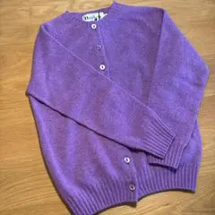 【試着のみ】ハーレーオブスコットランド クルーネックカーディガン