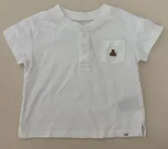 ホワイト Tシャツ ポケット付き　80 90サイズ