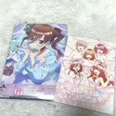 五等分の花嫁 1番くじ G賞 2人だけの時間 書き下ろしイラストボード 中野三玖のサムネイル