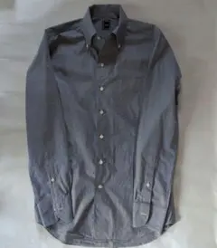 【極美品１回のみ着用】SHIPS チェック柄 ボタンダウンドレスシャツ 37